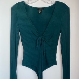 💖3 for $30💖 Revamped Ribbed Green Bodysuit